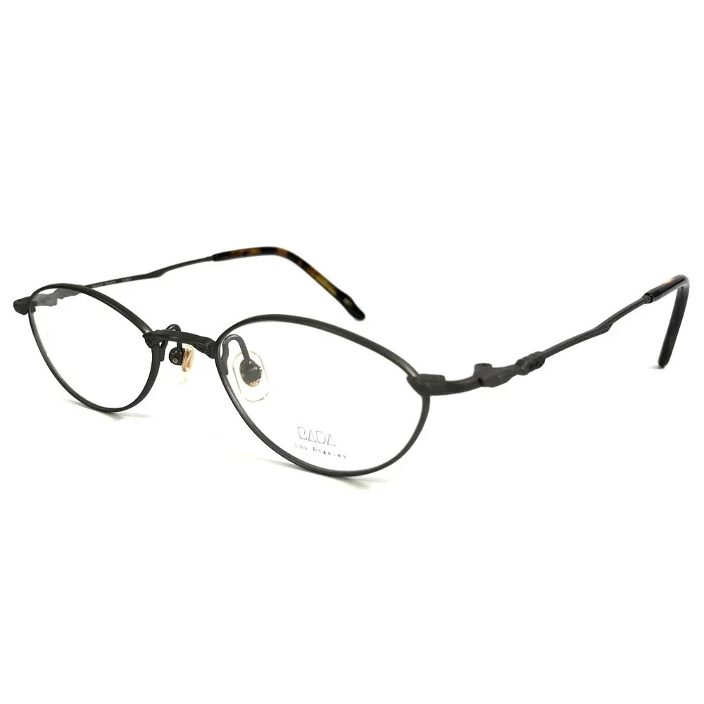 Vintage BADA Petite Eyeglasses Frames GRACE BG455 5 BLK Black Wire Rim 48-18-128